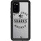 NHL San Jose Sharks Black Text Galaxy S20 Waterproof Case