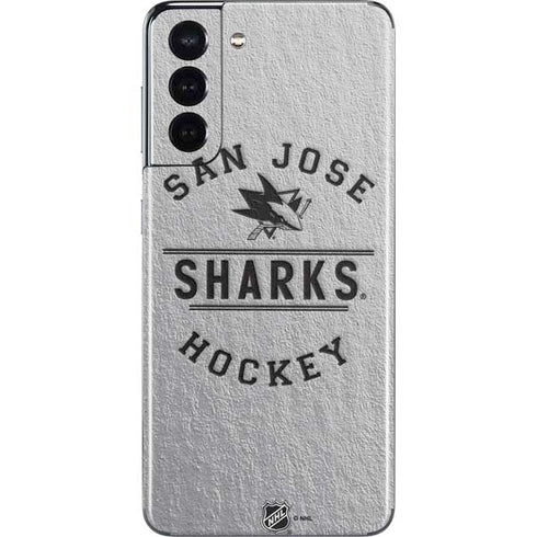 NHL San Jose Sharks Black Text Galaxy S21 5G Skin