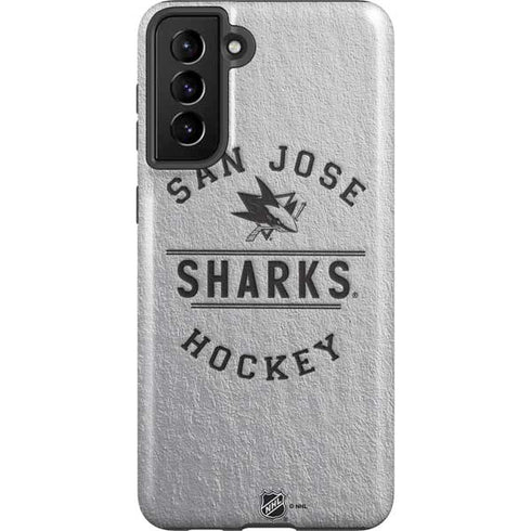 NHL San Jose Sharks Black Text Galaxy S21 Plus 5G Pro Case