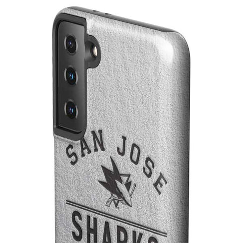 NHL San Jose Sharks Black Text Galaxy S21 Plus 5G Pro Case