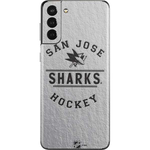 NHL San Jose Sharks Black Text Galaxy S21 Plus 5G Skin