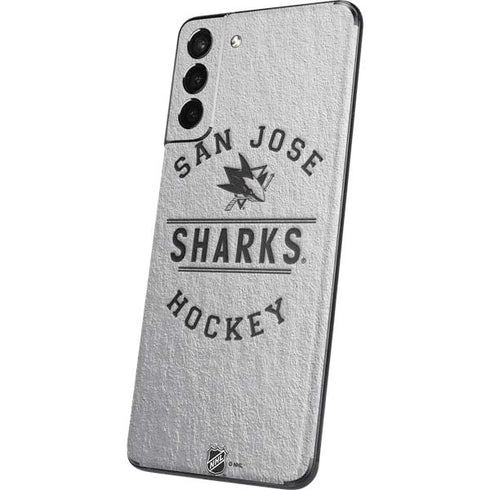 NHL San Jose Sharks Black Text Galaxy S21 Plus 5G Skin