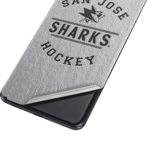 NHL San Jose Sharks Black Text Galaxy S21 Plus 5G Skin