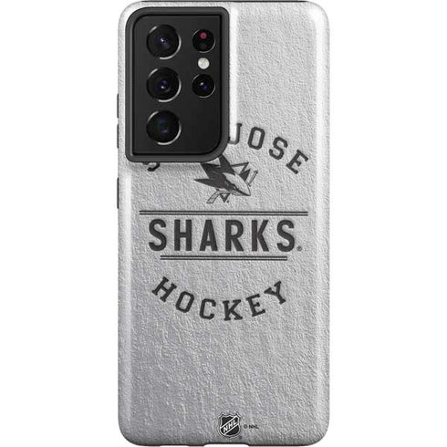 NHL San Jose Sharks Black Text Galaxy S21 Ultra 5G Pro Case