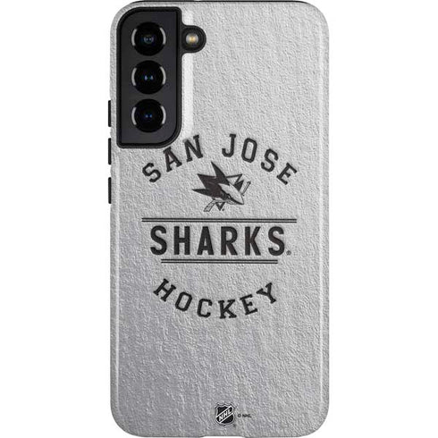 NHL San Jose Sharks Black Text Galaxy S22 Plus Pro Case