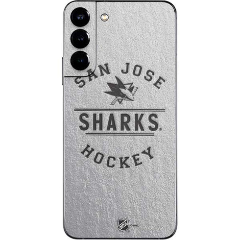 NHL San Jose Sharks Black Text Galaxy S22 Plus Skin