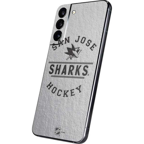NHL San Jose Sharks Black Text Galaxy S22 Plus Skin