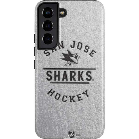 NHL San Jose Sharks Black Text Galaxy S22 Pro Case