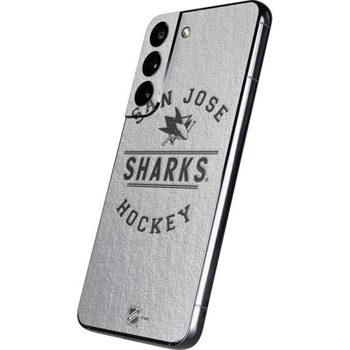 NHL San Jose Sharks Black Text Galaxy S22 Skin