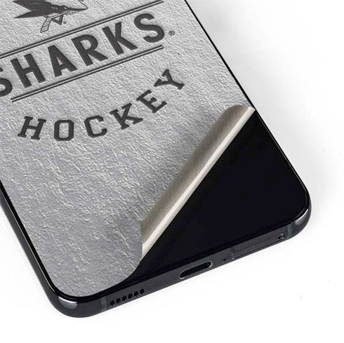 NHL San Jose Sharks Black Text Galaxy S22 Skin