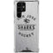 NHL San Jose Sharks Black Text Galaxy S22 Ultra Clear Case