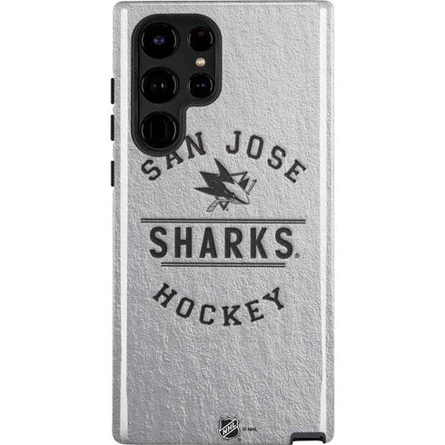 NHL San Jose Sharks Black Text Galaxy S22 Ultra Pro Case