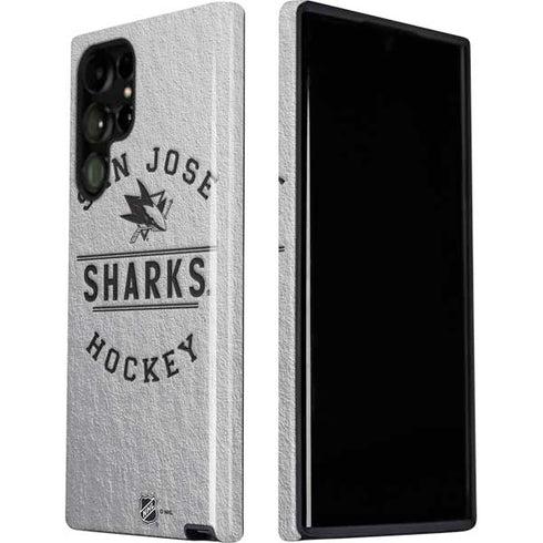 NHL San Jose Sharks Black Text Galaxy S22 Ultra Pro Case