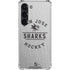 NHL San Jose Sharks Black Text Galaxy S23 Clear Case