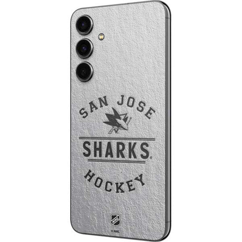 NHL San Jose Sharks Black Text Galaxy S23 FE Skin