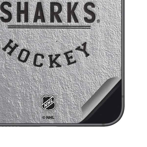 NHL San Jose Sharks Black Text Galaxy S23 FE Skin