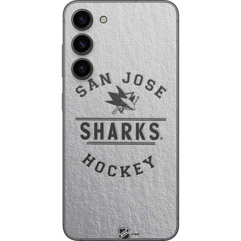 NHL San Jose Sharks Black Text Galaxy S23 Plus Skin