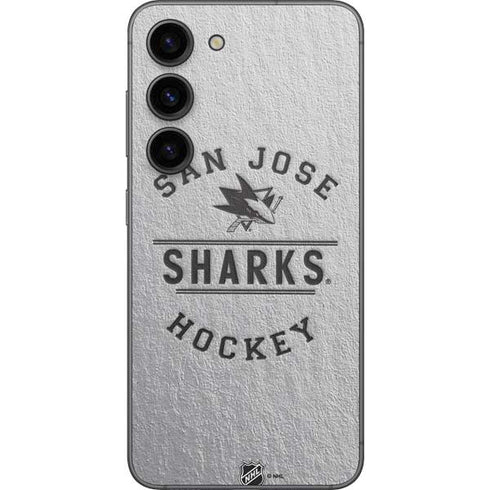 NHL San Jose Sharks Black Text Galaxy S23 Skin