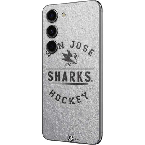 NHL San Jose Sharks Black Text Galaxy S23 Skin