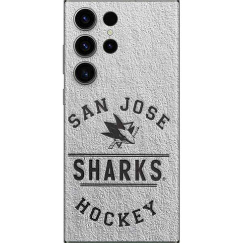 NHL San Jose Sharks Black Text Galaxy S23 Ultra Skin