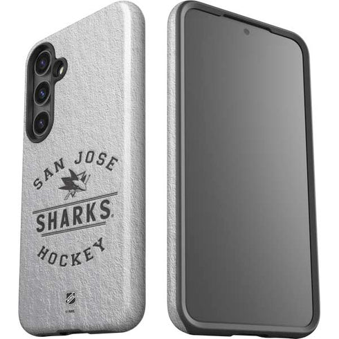 NHL San Jose Sharks Black Text Galaxy S24 Plus Impact Case