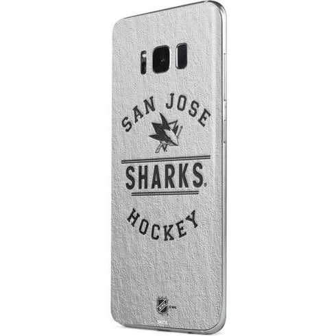 NHL San Jose Sharks Black Text Galaxy S8 Plus Skin