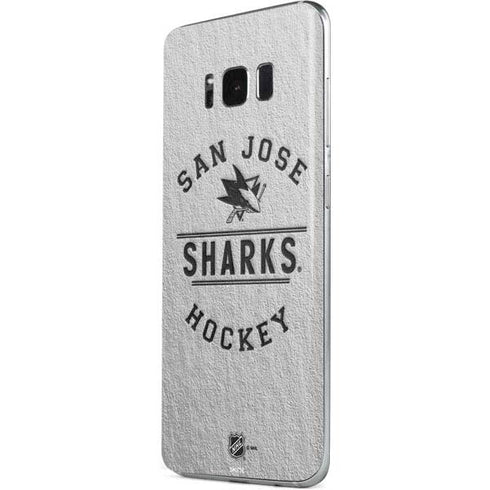 NHL San Jose Sharks Black Text Galaxy S8 Skin