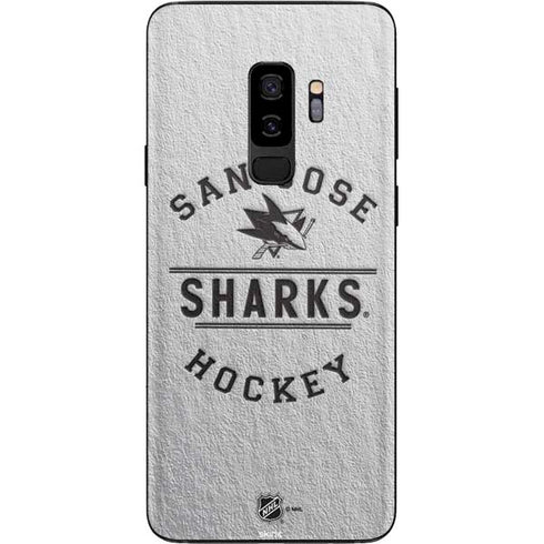 NHL San Jose Sharks Black Text Galaxy S9 Plus Skin