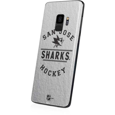NHL San Jose Sharks Black Text Galaxy S9 Skin
