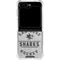 NHL San Jose Sharks Black Text Galaxy Z Flip5 5G Clear Case