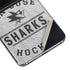 NHL San Jose Sharks Black Text Galaxy Z Flip5 5G Skin