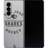 NHL San Jose Sharks Black Text Galaxy Z Fold4 5G Skin