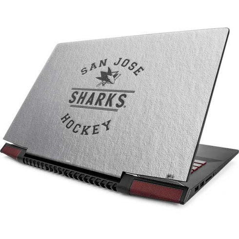 NHL San Jose Sharks Black Text Lenovo IdeaPad Skin