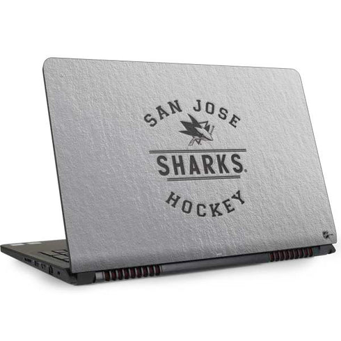 NHL San Jose Sharks Black Text Dell Inspiron Skin
