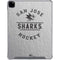 NHL San Jose Sharks Black Text iPad Pro 12.9in (2020) Clear Case
