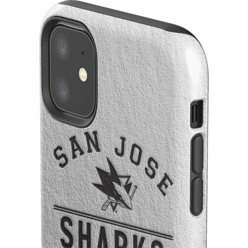 NHL San Jose Sharks Black Text iPhone 11 Impact Case