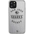 NHL San Jose Sharks Black Text iPhone 11 Pro Clear Case
