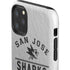 NHL San Jose Sharks Black Text iPhone 11 Pro Max Impact Case