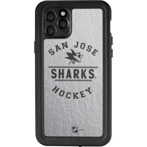 NHL San Jose Sharks Black Text iPhone 11 Pro Waterproof Case