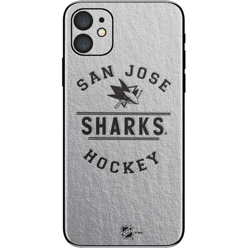 NHL San Jose Sharks Black Text iPhone 11 Skin