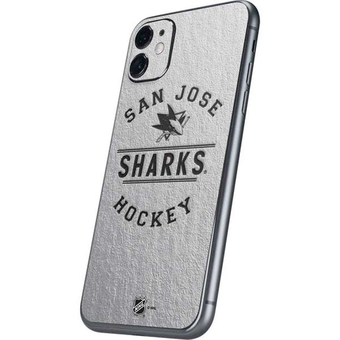 NHL San Jose Sharks Black Text iPhone 11 Skin