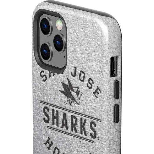 NHL San Jose Sharks Black Text iPhone 12 Pro Impact Case