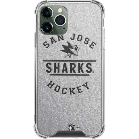 NHL San Jose Sharks Black Text iPhone 12 Pro Max Clear Case