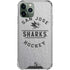 NHL San Jose Sharks Black Text iPhone 12 Pro Max Clear Case