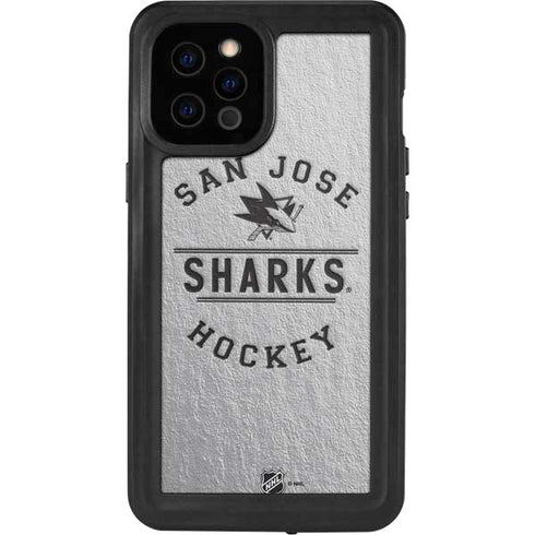 NHL San Jose Sharks Black Text iPhone 12 Pro Max Waterproof Case