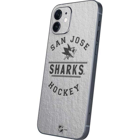 NHL San Jose Sharks Black Text iPhone 12 Skin