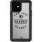 NHL San Jose Sharks Black Text iPhone 12 Waterproof Case