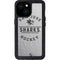 NHL San Jose Sharks Black Text iPhone 13 Mini Waterproof Case