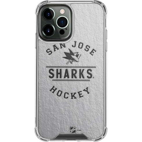 NHL San Jose Sharks Black Text iPhone 13 Pro Max Clear Case