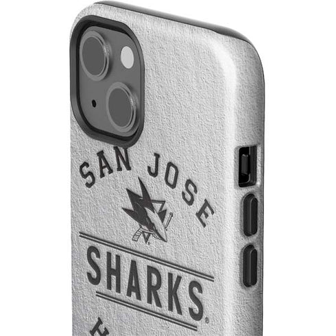 NHL San Jose Sharks Black Text iPhone 15 Plus Impact Case